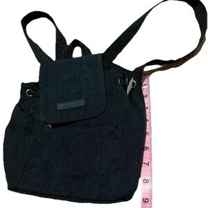 Amanda Smith Mini Backpack Bag Small Black Vintage Y2K